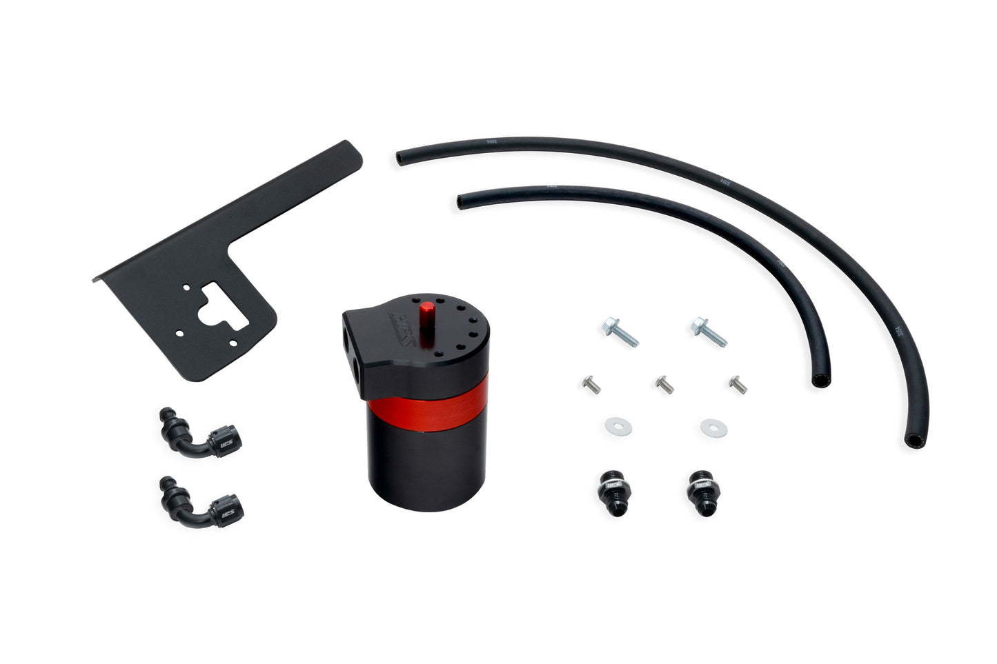HPS Performance Billet Aluminum Oil Catch Can Kit, 2016-2023 Toyota Tacoma 3.5L V6