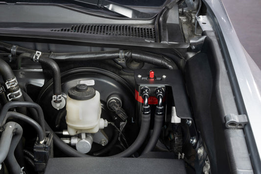 HPS Performance Billet Aluminum Oil Catch Can Kit, 2016-2023 Toyota Tacoma 3.5L V6