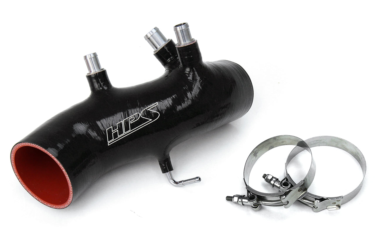 HPS Performance High Temp Reinforced Silicone Air Intake Hose Kit Black 87-17882-BLK