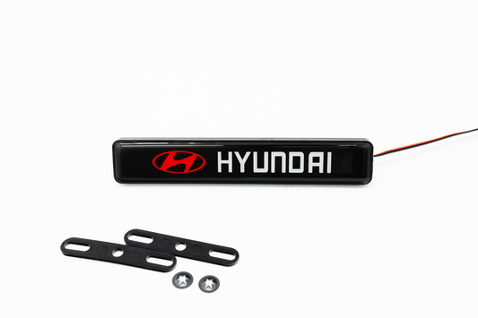 Hyundai LED Light Car Front Grille Name Badge Illuminated Emblem