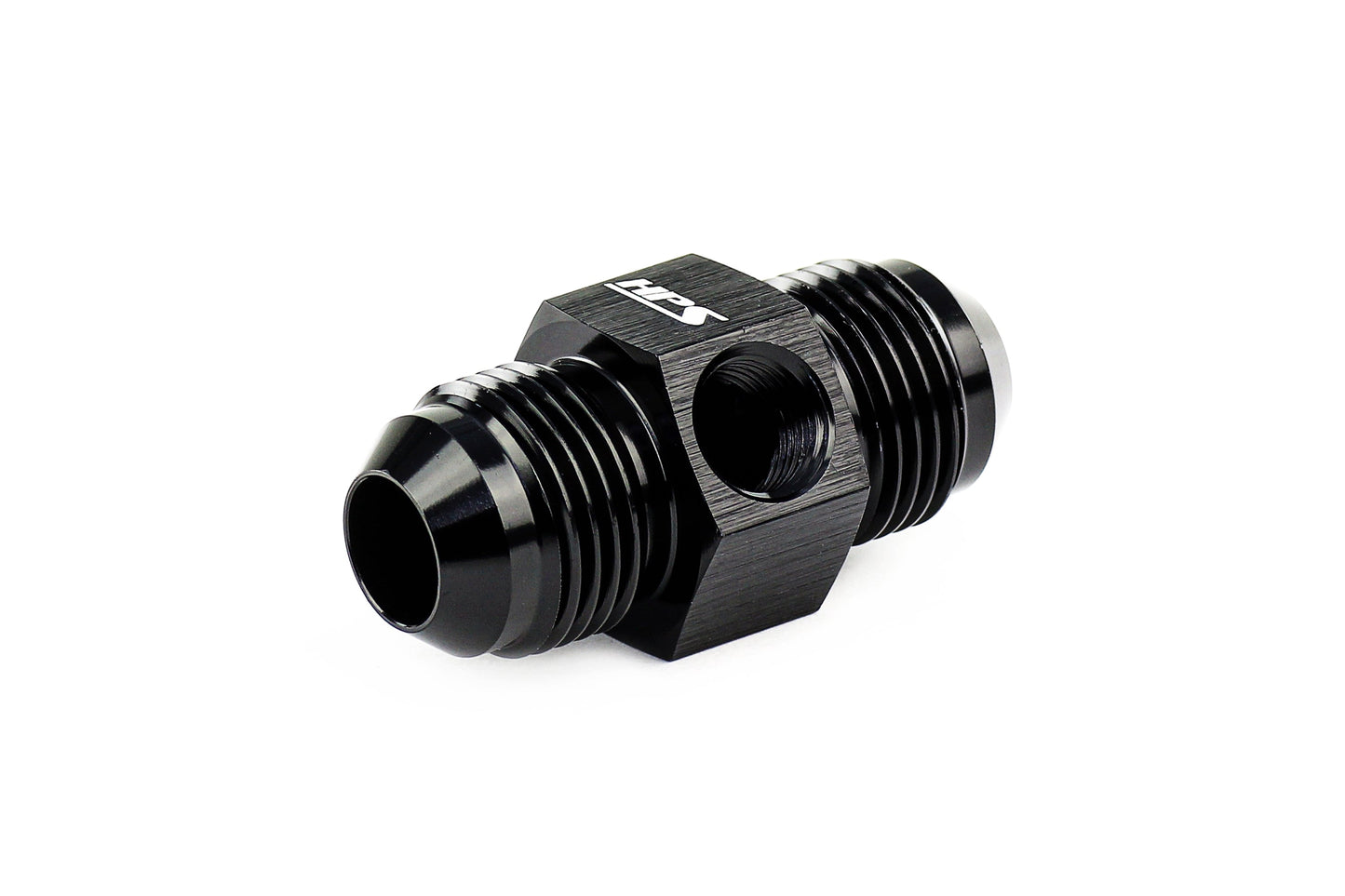 HPS Performance -6 AN Male to Male Adapter with 1/8" NPT Female Port, Aluminum, Black