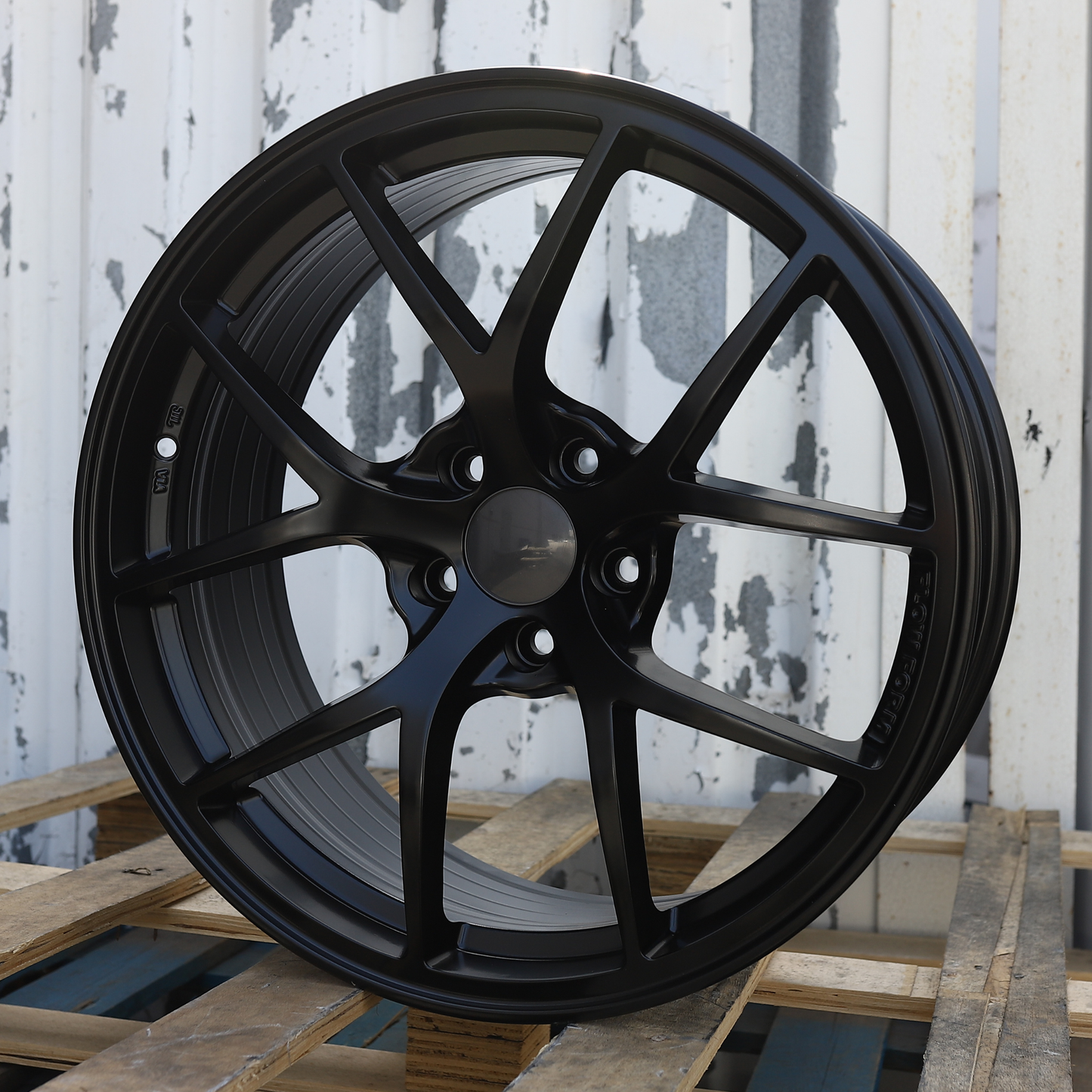 19x9.5" Satin Black RI-A BBS Style Wheels (5x114.3) Fits Nissan 370Z Infiniti G37 Q50 Lexus IS350 WRX STI