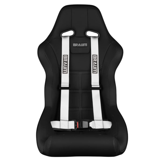 BRAUM Racing Harness (4 Point / 2” Strap) Black / Red / Pink / White / Lime Green