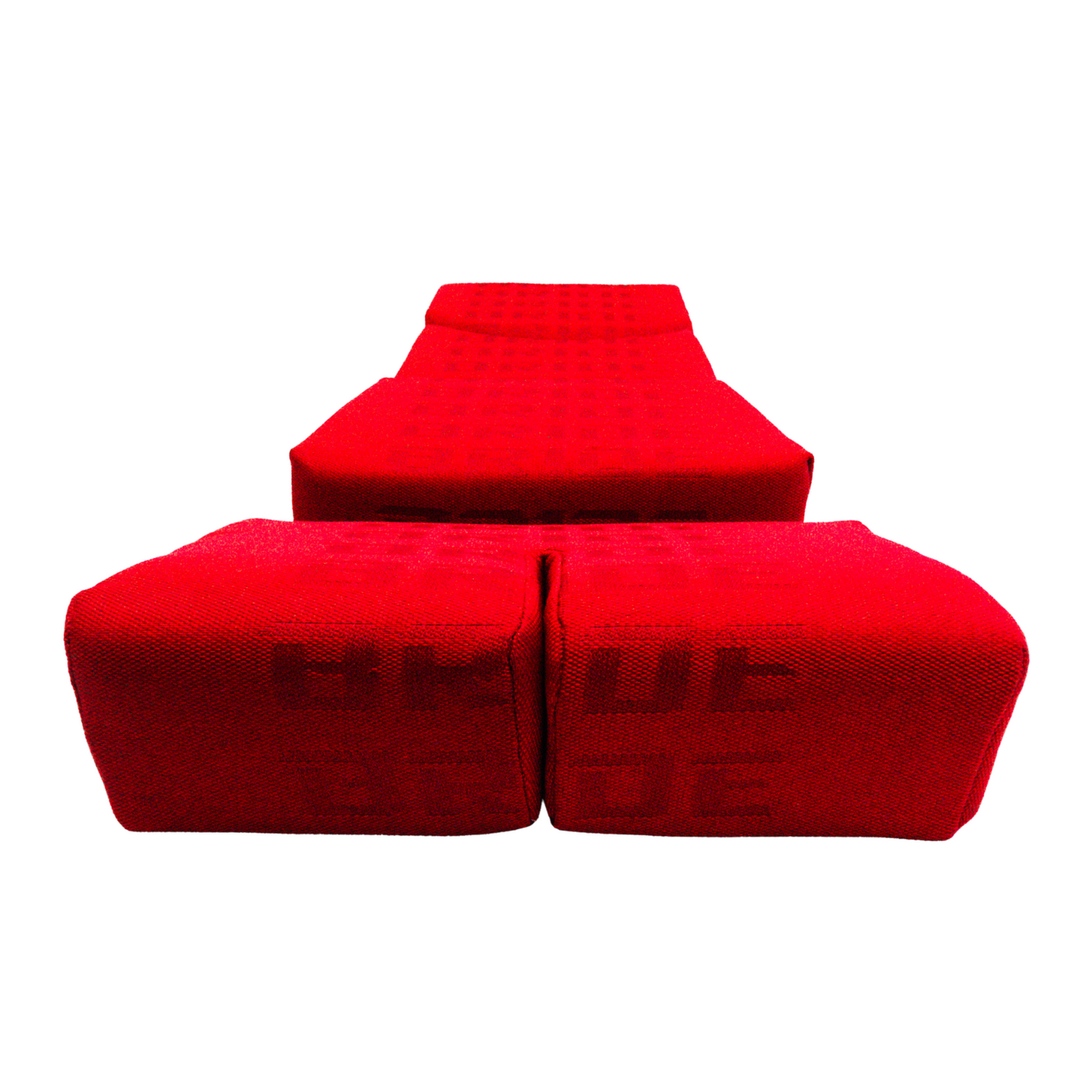BRIDE Replacement Recliner Seat Cushion Pads – Red Gradation Logo (3-Piece Set)