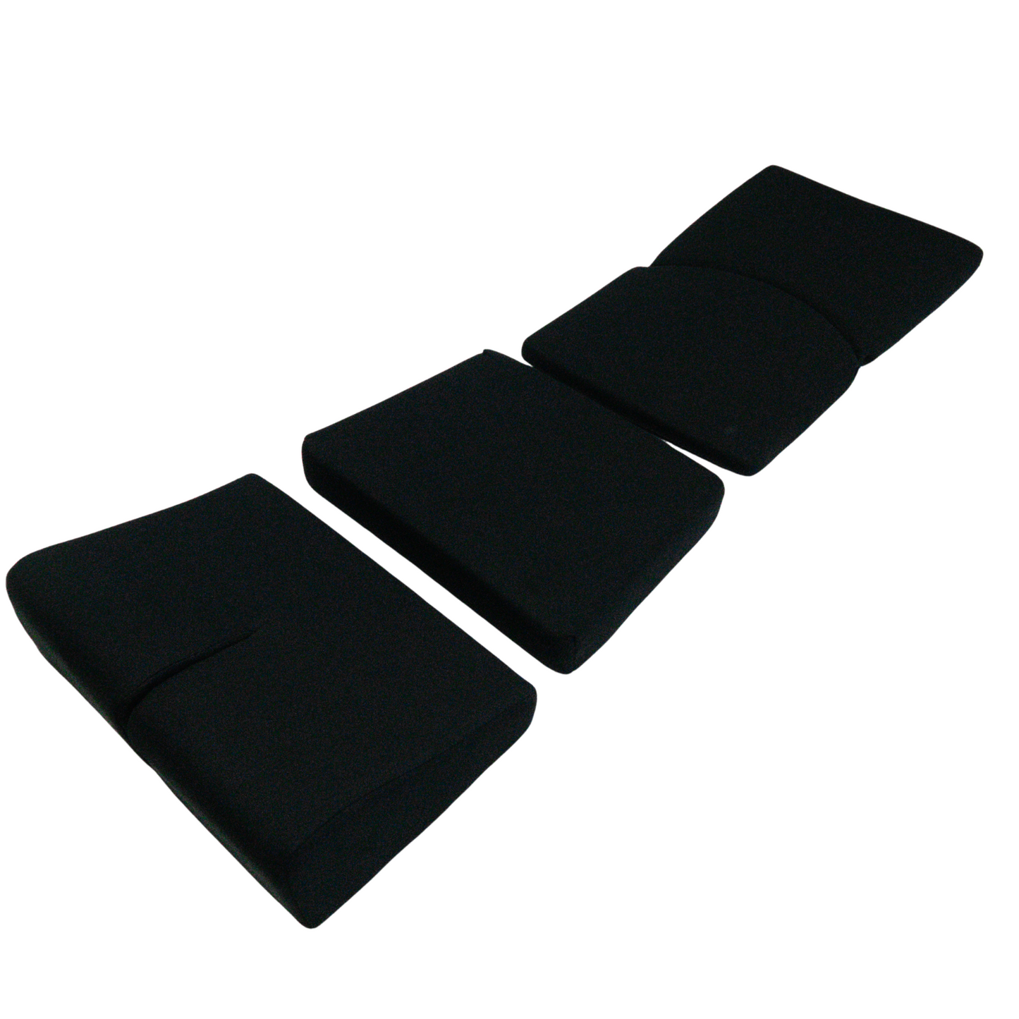 BRIDE Replacement Recliner Seat Cushion Pads – Black (3-Piece Set)