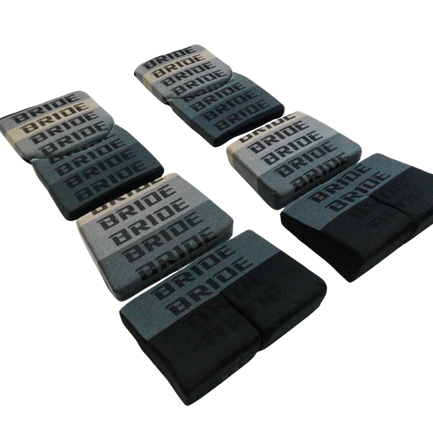 BRIDE Replacement Recliner Seat Cushion Pads – Gray Gradation Logo (3-Piece Set)
