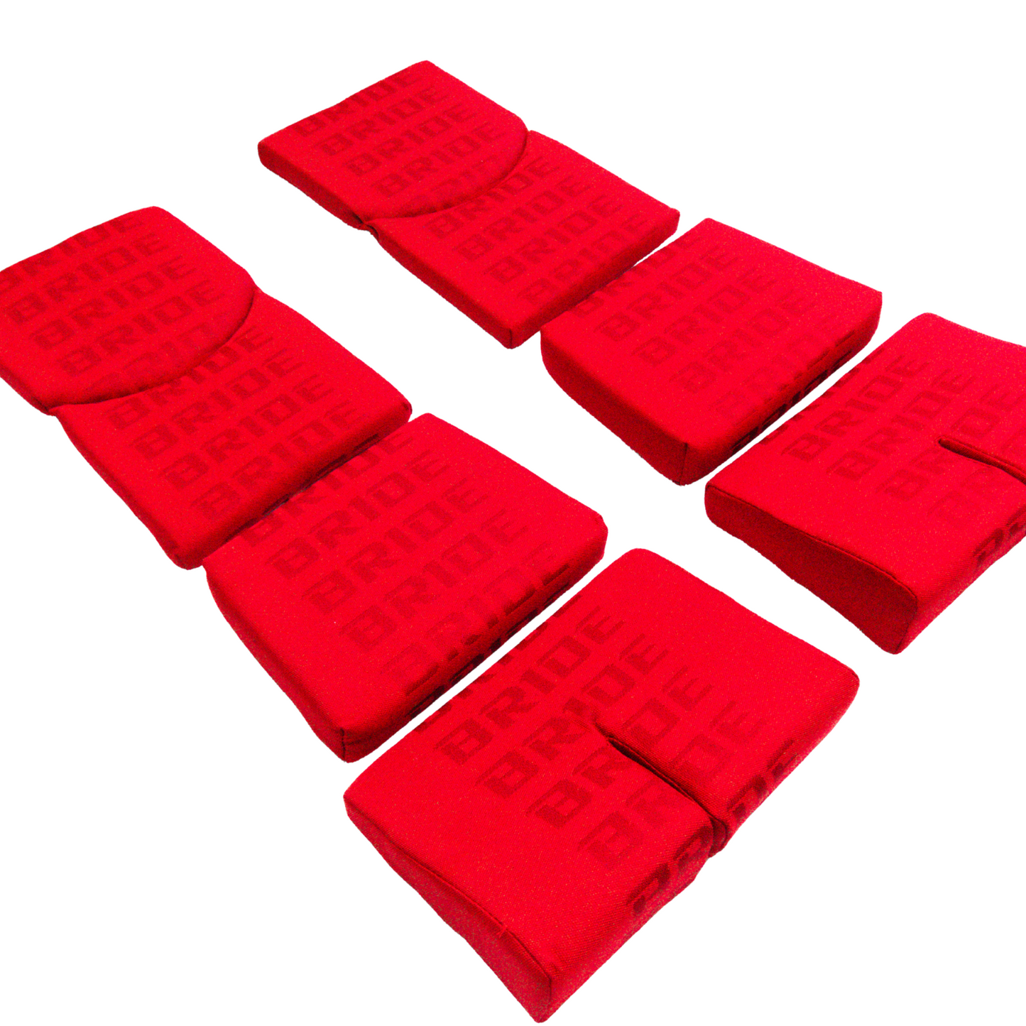 BRIDE Replacement Recliner Seat Cushion Pads – Red Gradation Logo (3-Piece Set)