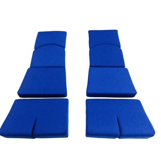 BRIDE Replacement Recliner Seat Cushion Pads – Blue (3-Piece Set)