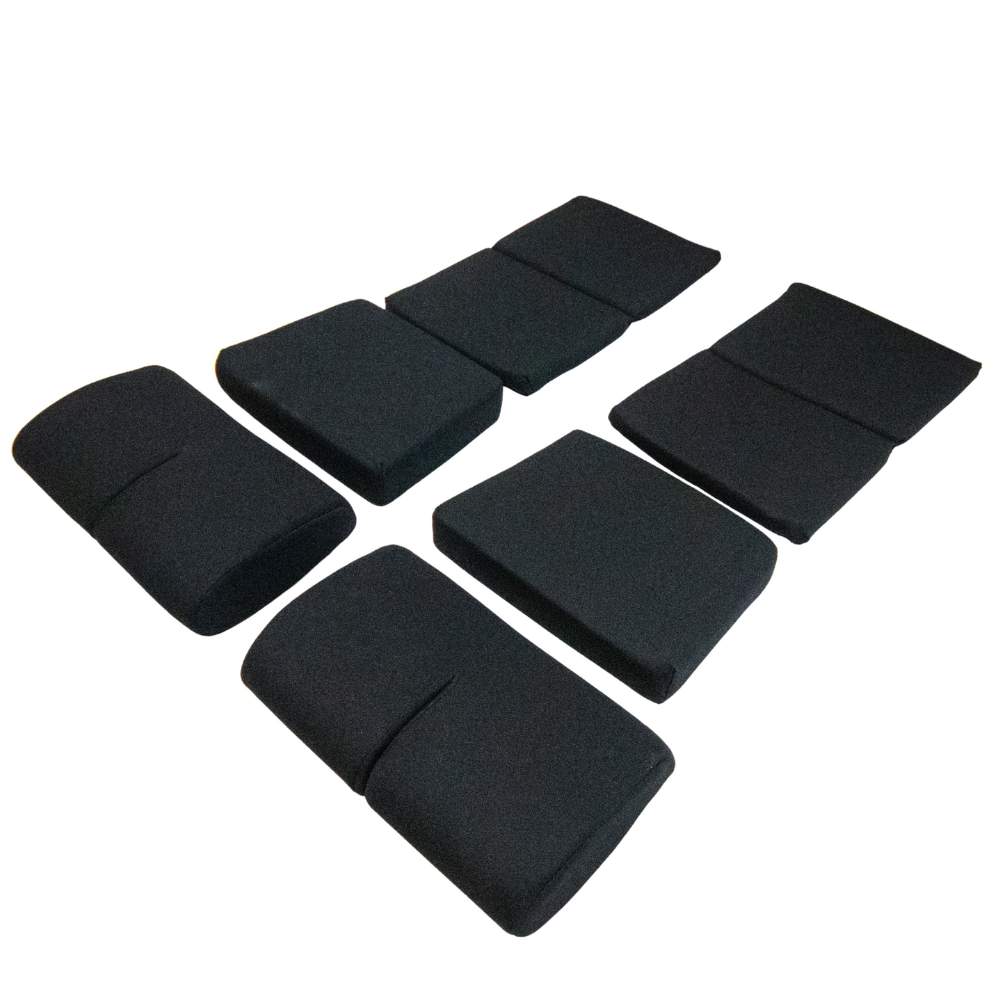 BRIDE Replacement Non-Recliner Fixed Back Seat Cushion Pads – Black (3-Piece Set)