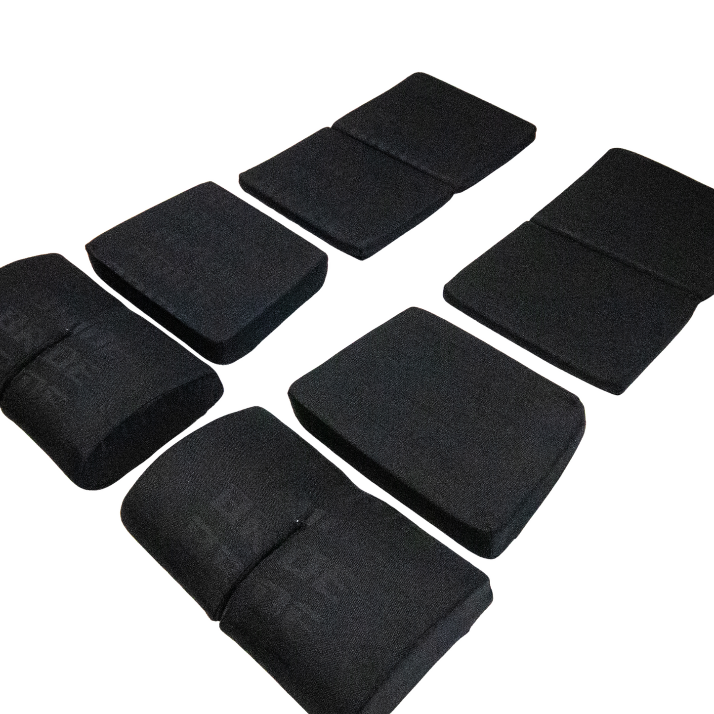 BRIDE Replacement Non-Recliner Fixed Back Seat Cushion Pads – Black Gradation Logo (3-Piece Set)
