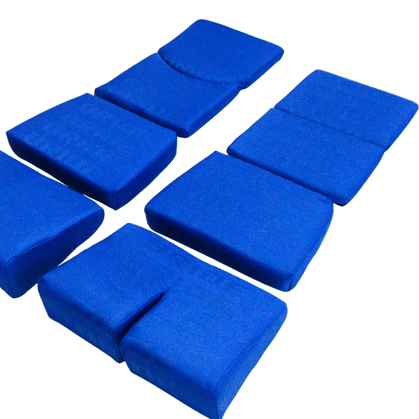 BRIDE Replacement Recliner Seat Cushion Pads – Blue Gradation Logo (3-Piece Set)