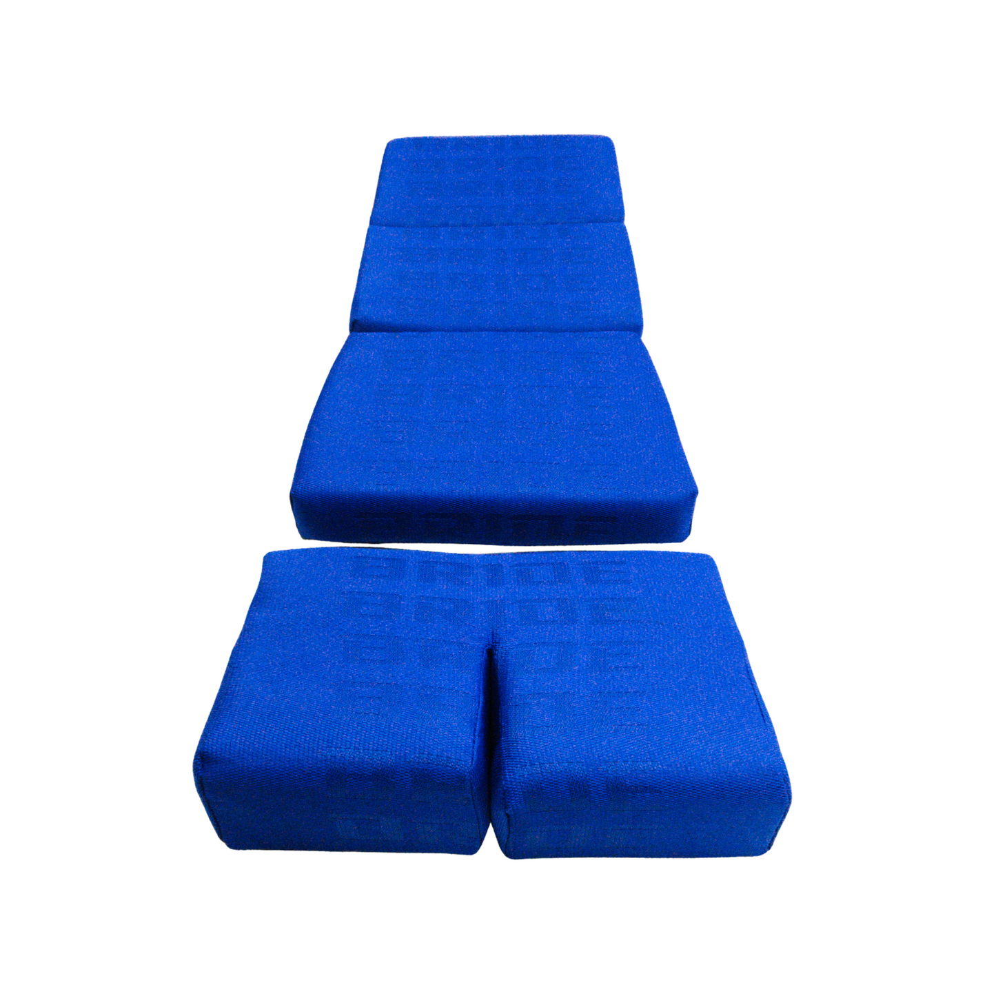 BRIDE Replacement Recliner Seat Cushion Pads – Blue Gradation Logo (3-Piece Set)