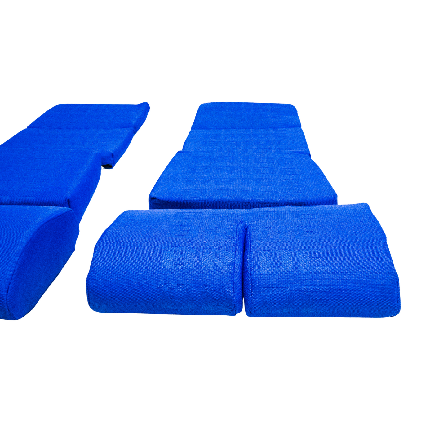 BRIDE Replacement Non-Recliner Fixed Back Seat Cushion Pads – Blue Gradation Logo (3-Piece Set)