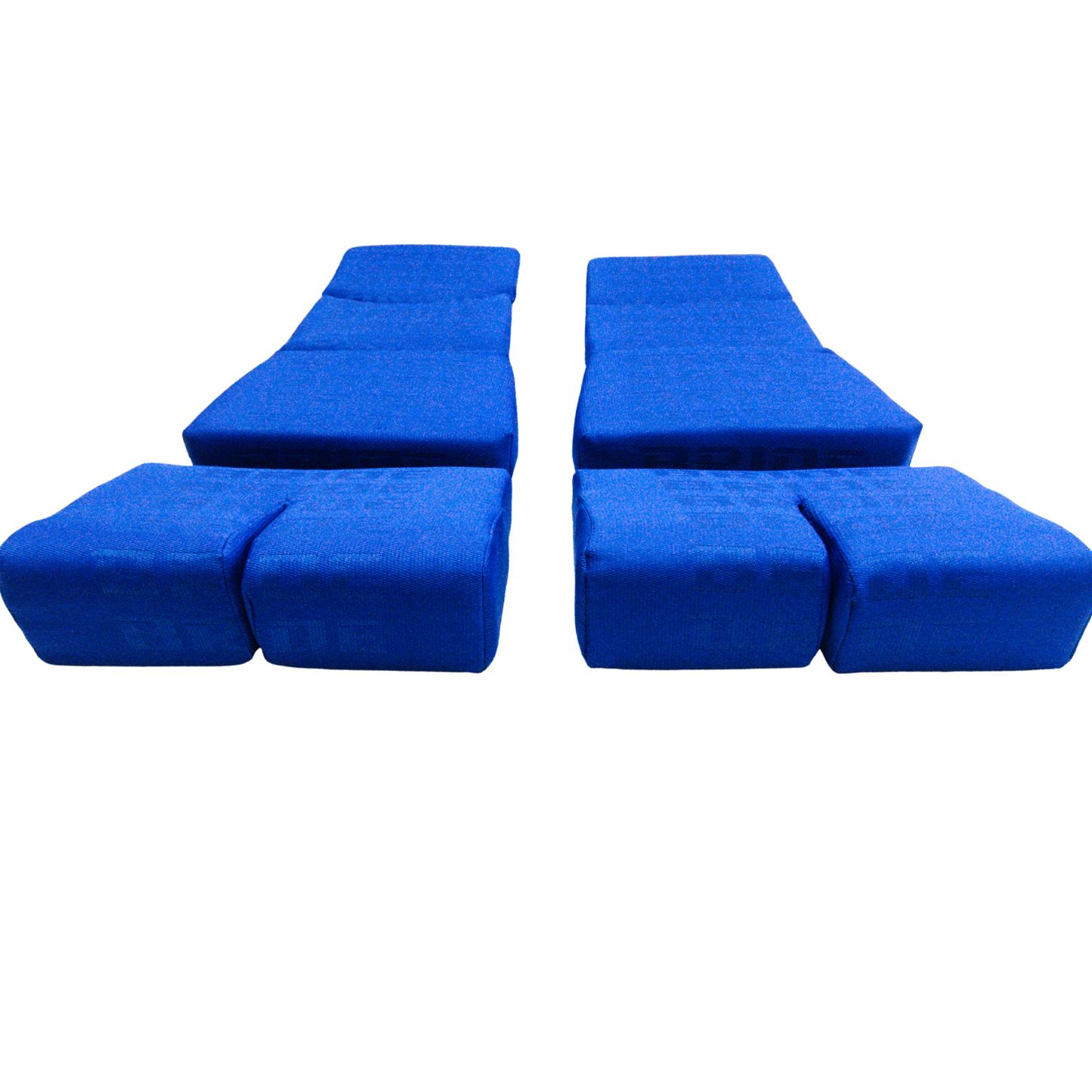 BRIDE Replacement Recliner Seat Cushion Pads – Blue Gradation Logo (3-Piece Set)