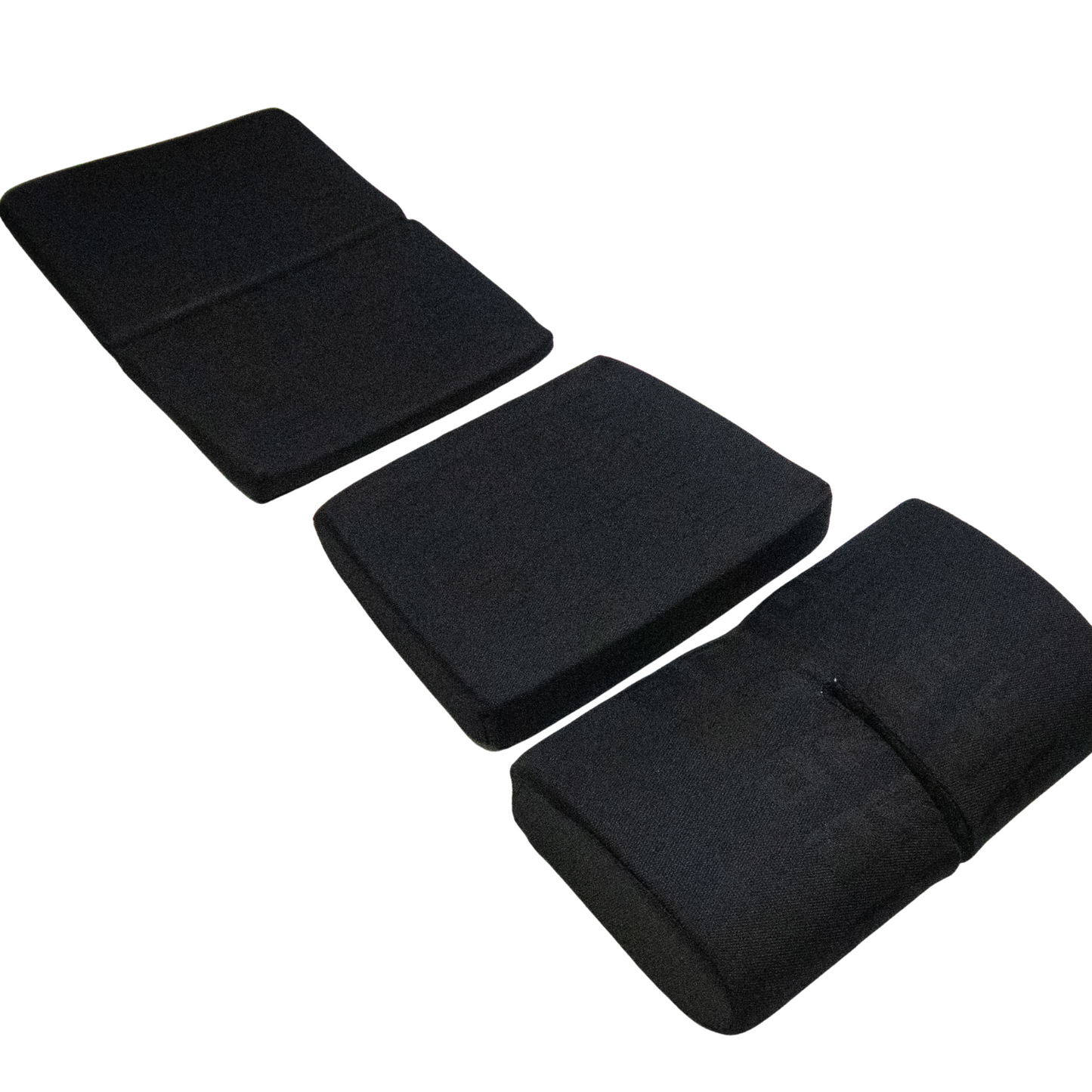 BRIDE Replacement Non-Recliner Fixed Back Seat Cushion Pads – Black Gradation Logo (3-Piece Set)