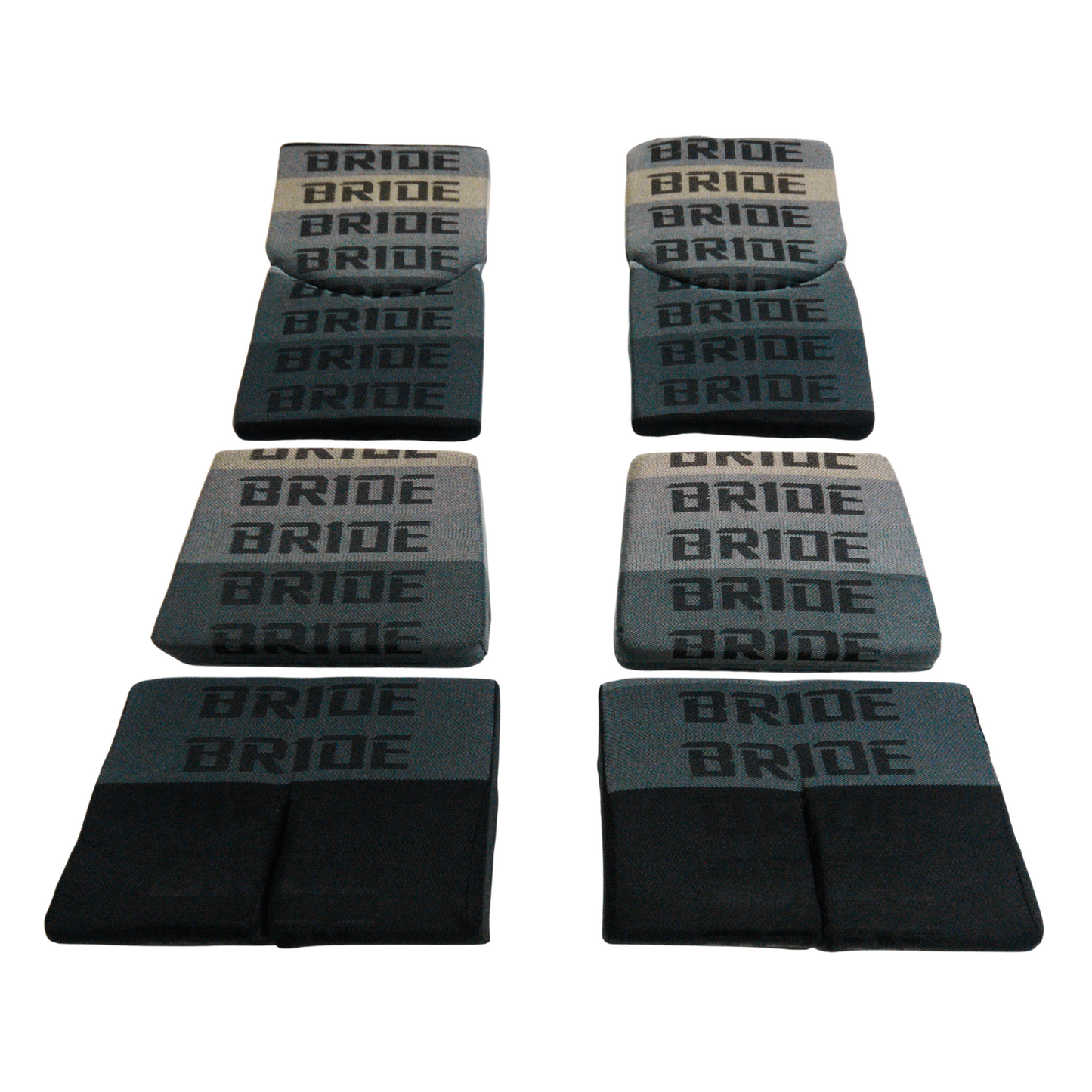 BRIDE Replacement Recliner Seat Cushion Pads – Gray Gradation Logo (3-Piece Set)
