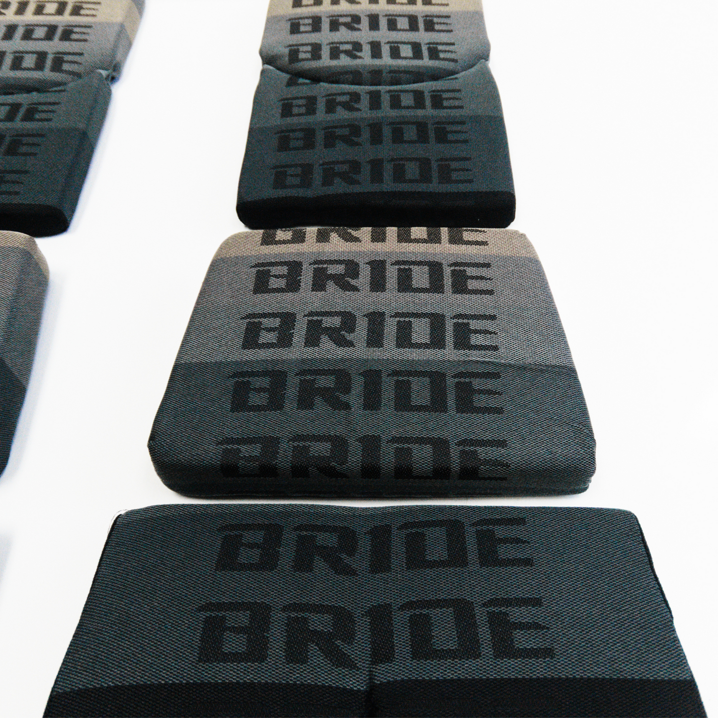 BRIDE Replacement Recliner Seat Cushion Pads – Gray Gradation Logo (3-Piece Set)