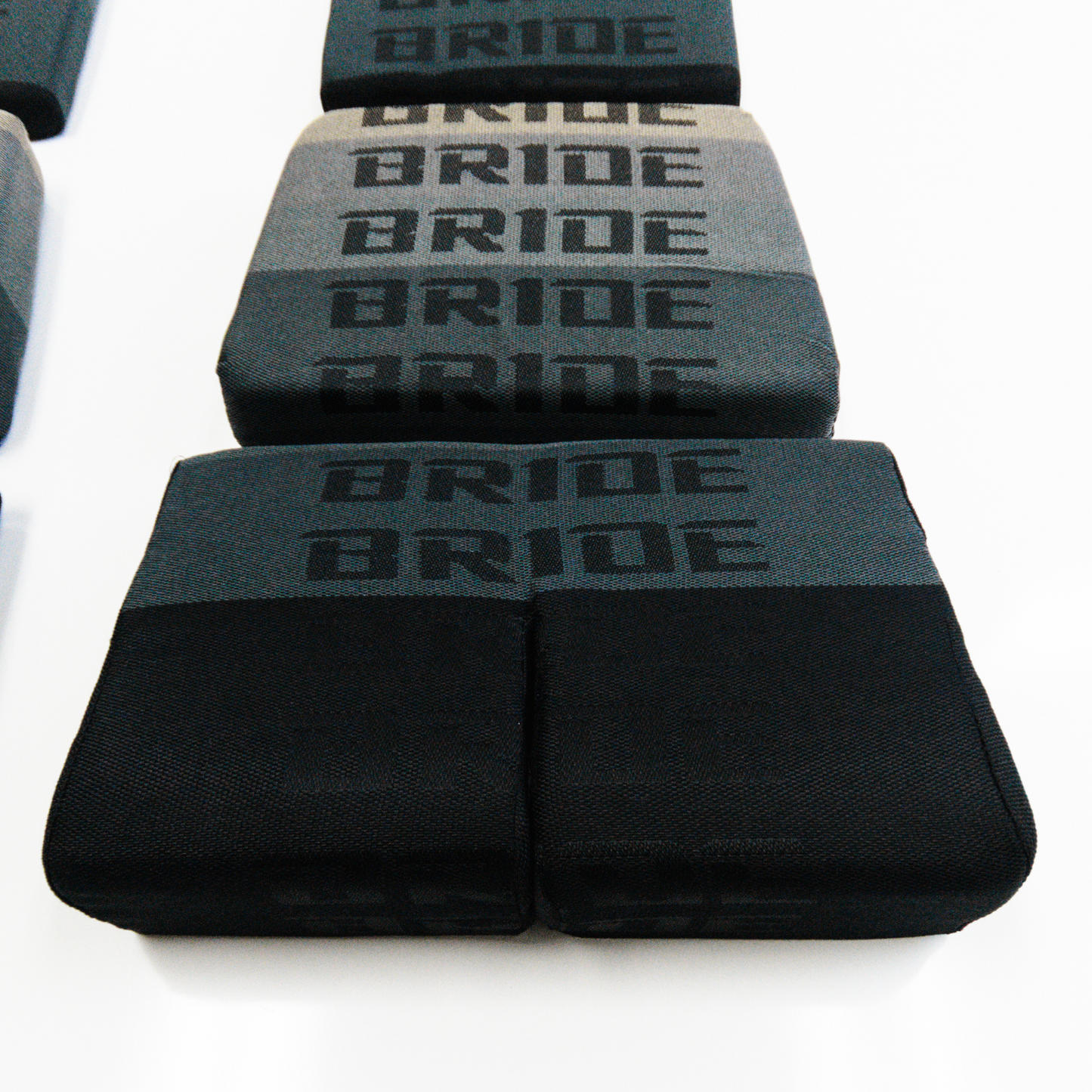 BRIDE Replacement Recliner Seat Cushion Pads – Gray Gradation Logo (3-Piece Set)