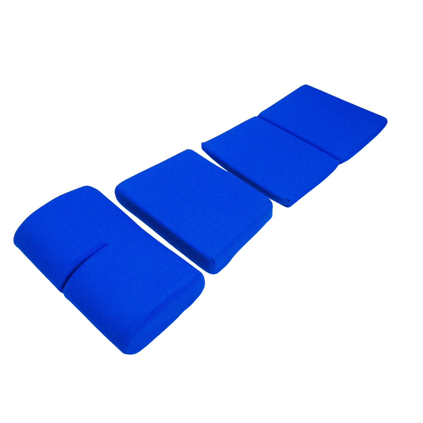 BRIDE Replacement Non-Recliner Fixed Back Seat Cushion Pads – Blue (3-Piece Set)