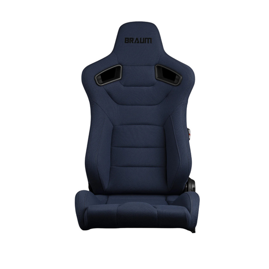 BRAUM Elite Sport Seats (Reclining - Navy Blue Jacquard Cloth) BRR1-UFBS