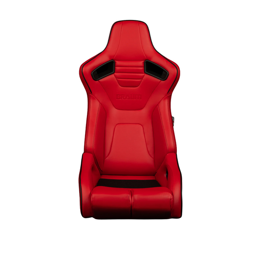 BRAUM Elite-R Racing Seats (Reclining - Red Leatherette) BRR1R-RDBP