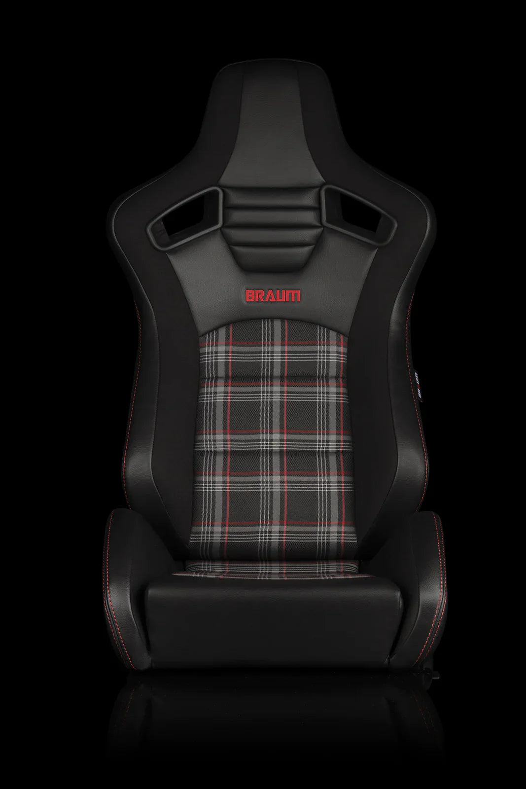 BRAUM Elite S Racing Seats (Reclinable - Black Leatherette) Black Cloth / Blue Cloth / Red Cloth / Red Plaid / Gray Plaid
