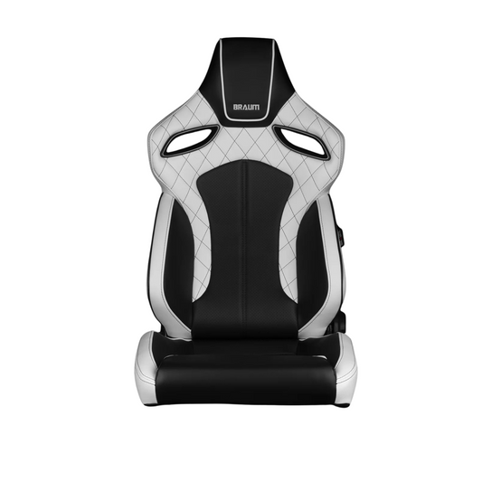 BRAUM Orue Seats (Reclinable) White Diamond w/ Black Stitching