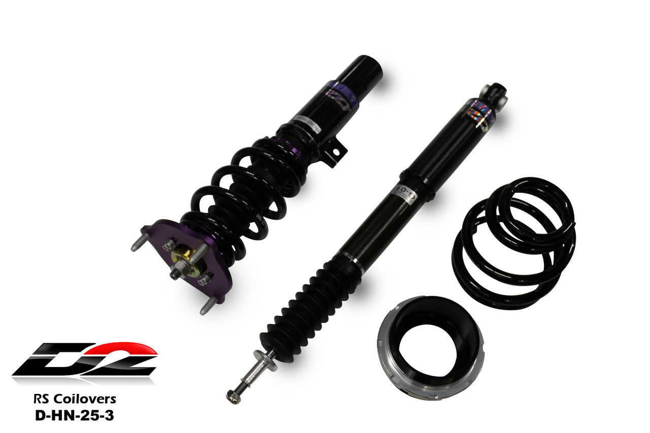 D2 Racing RS Coilovers for 2016+ Civic, Sedan/Coupe (EXCL Si) / 2022+ Civic, Hatchback/Sedan (EXCL Si) / 19-22 Insight (D-HN-25-3)