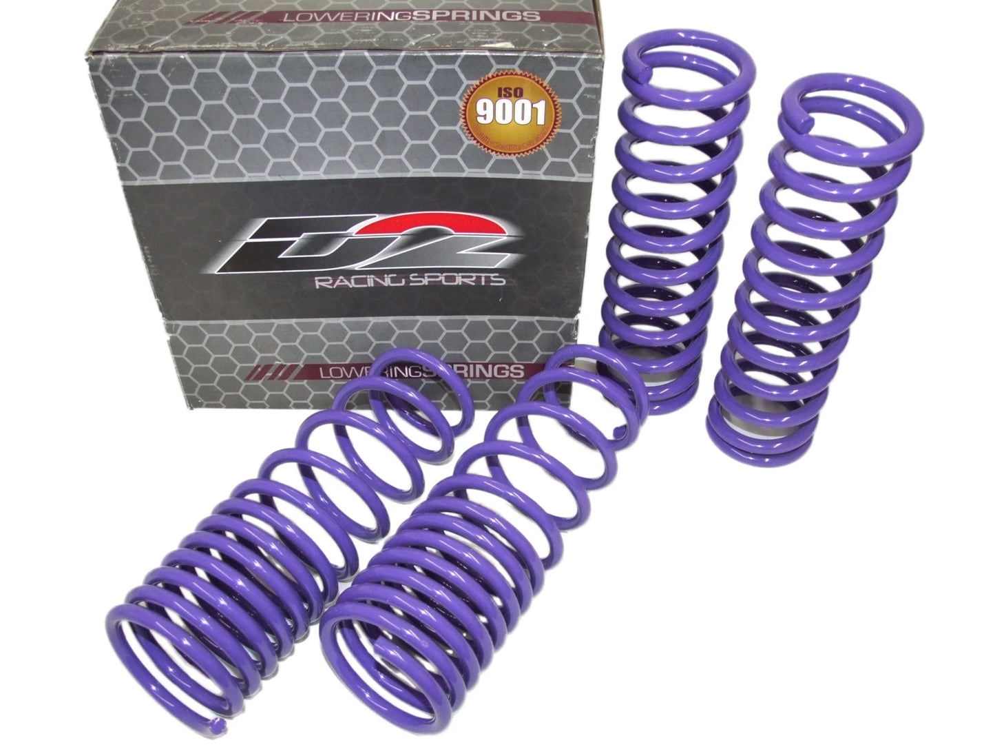 D2 Racing PRO Lowering Springs 2.5"F/2.25"R for 1988-1991 Honda Civic/ CRX