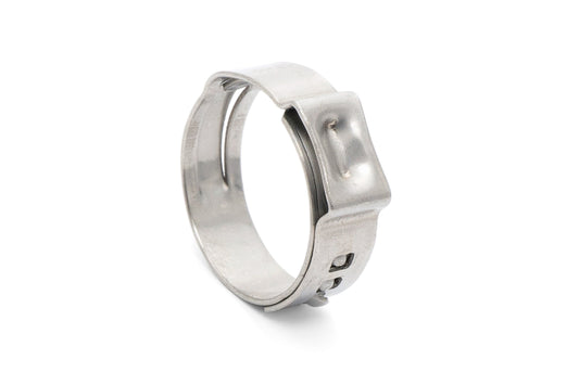 HPS 304 Stainless Steel Ear Hose Clamps, Effective Range 20.9mm - 24.1mm, 10pcs pack