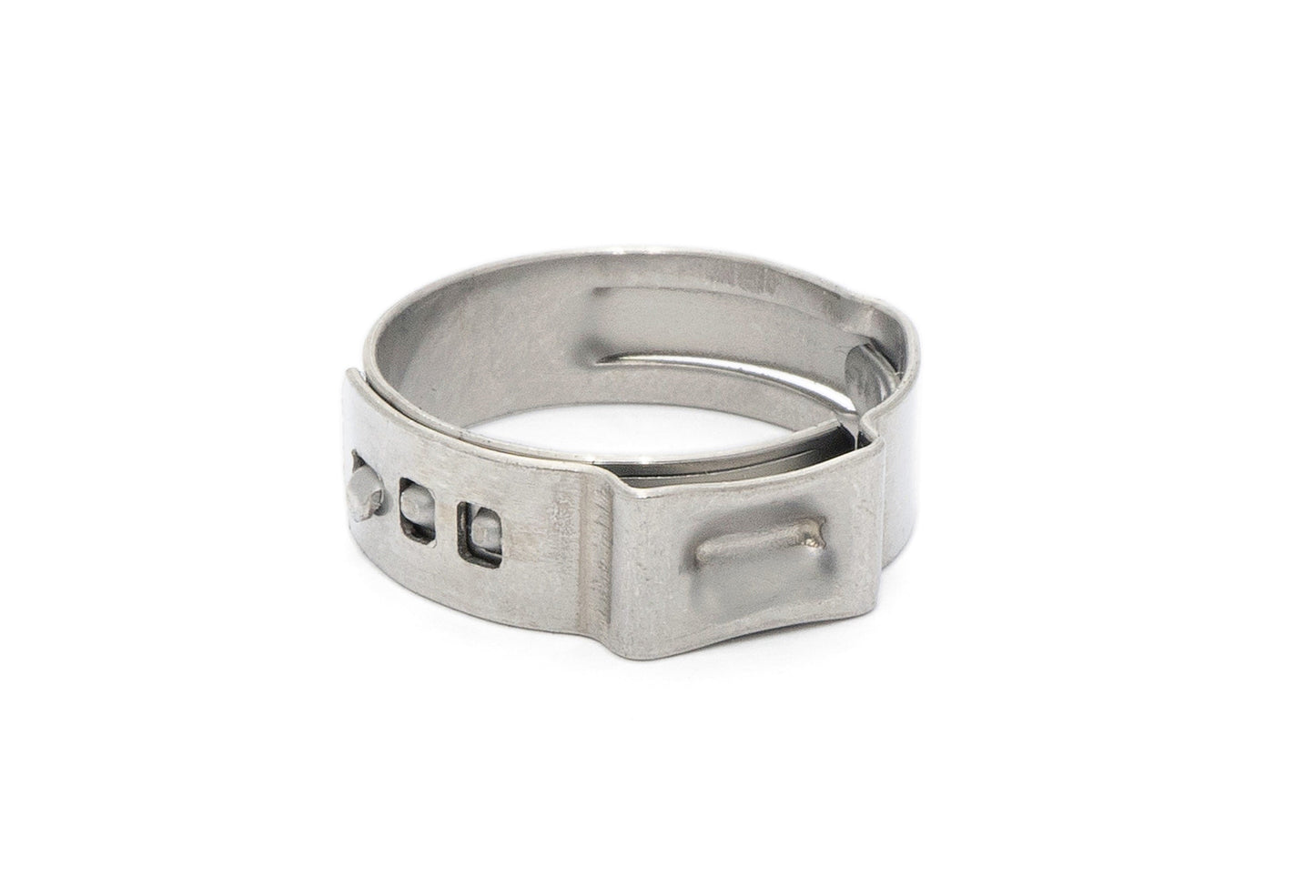 HPS 304 Stainless Steel Ear Hose Clamps, Effective Range 34.4mm - 37.6mm, 10pcs pack