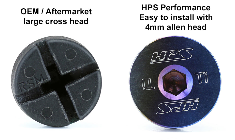 HPS Performance Titanium Coolant Bleed Screw HW22-1001