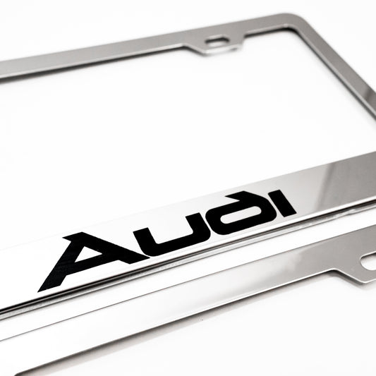 AUDI Stainless Steel License Chrome Plate Frame