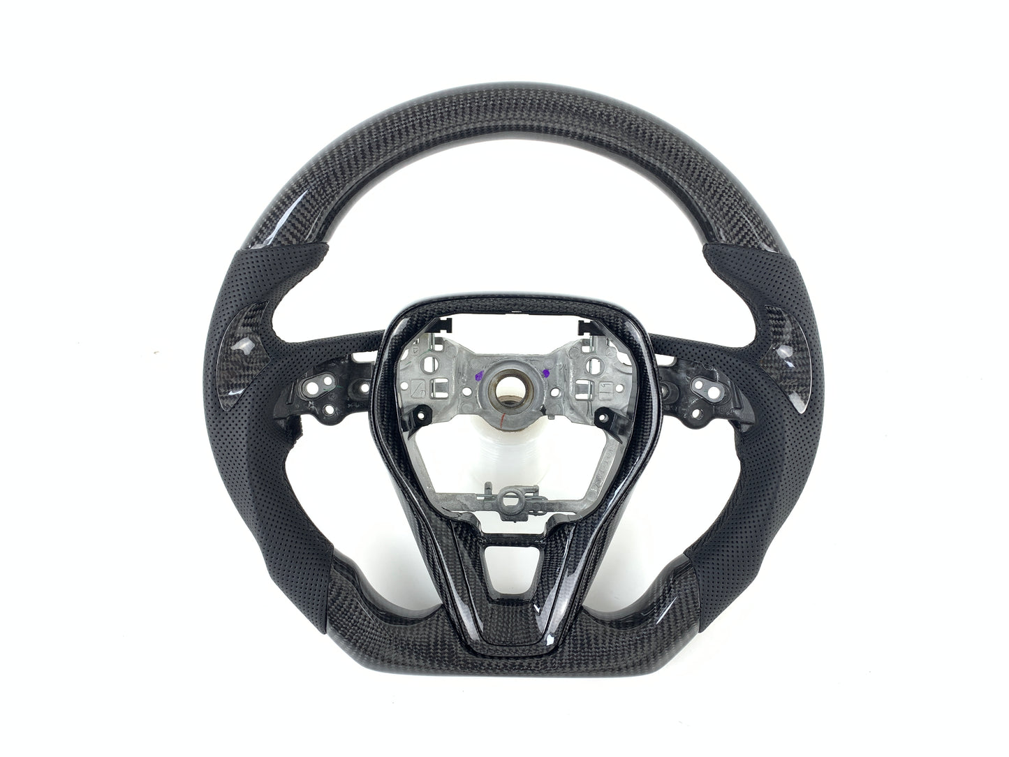 FOR 2019-2024 TOYOTA COROLLA CARBON FIBER & LEATHER STEERING WHEEL