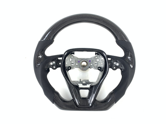 FOR 2019-2024 TOYOTA COROLLA CARBON FIBER & LEATHER STEERING WHEEL