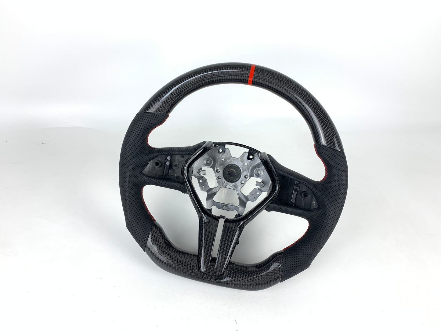 FOR INFINITI Q50 2019+/ Q60 2017+ CARBON FIBER & LEATHER STEERING WHEEL