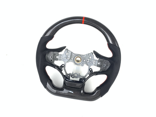 FOR 2019-2023 LEXUS ES CARBON FIBER & LEATHER STEERING WHEEL