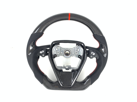 FOR 2018-2024 TOYOTA CAMRY CARBON FIBER & LEATHER STEERING WHEEL