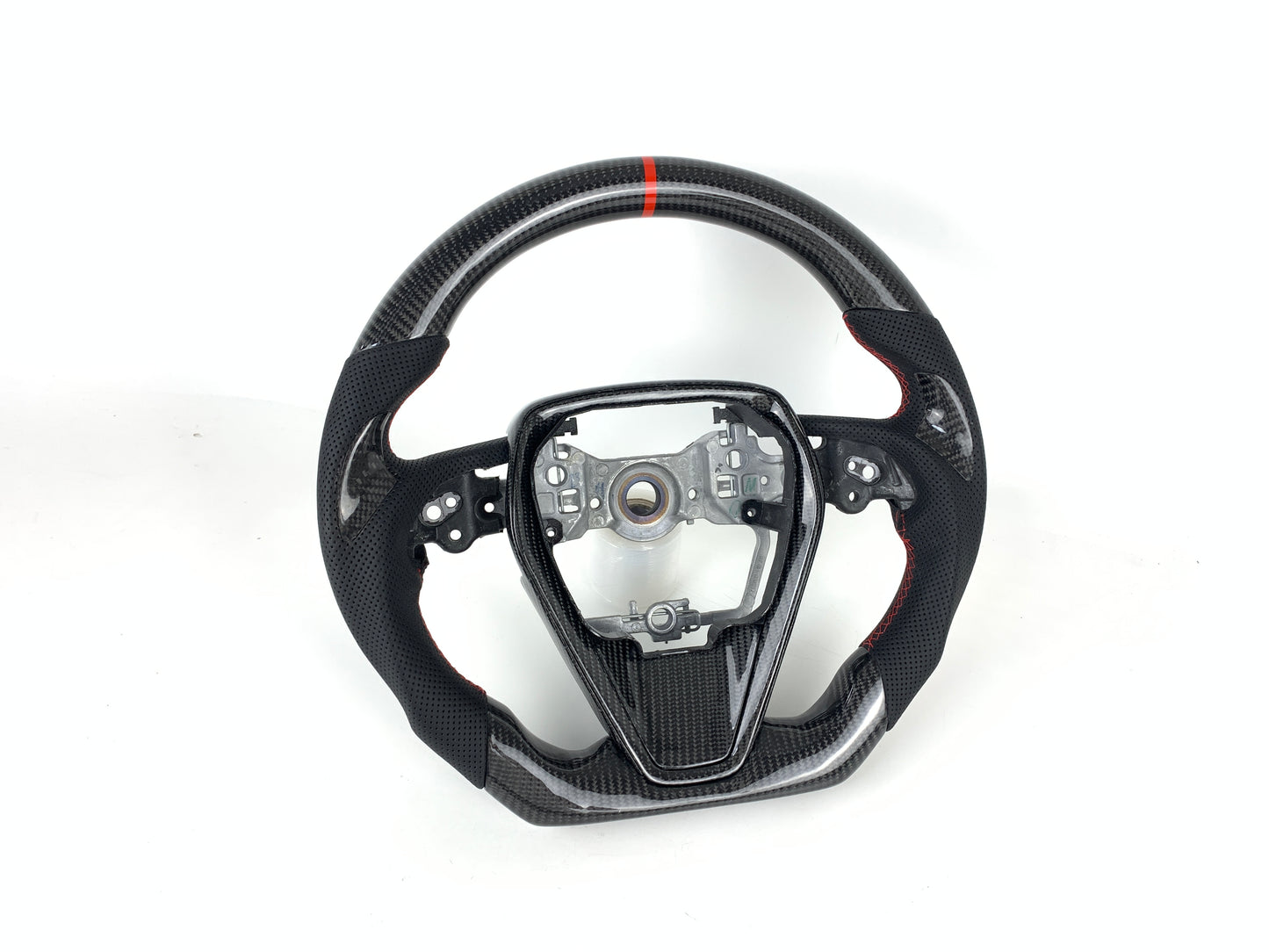 FOR 2018-2024 TOYOTA CAMRY CARBON FIBER & LEATHER STEERING WHEEL