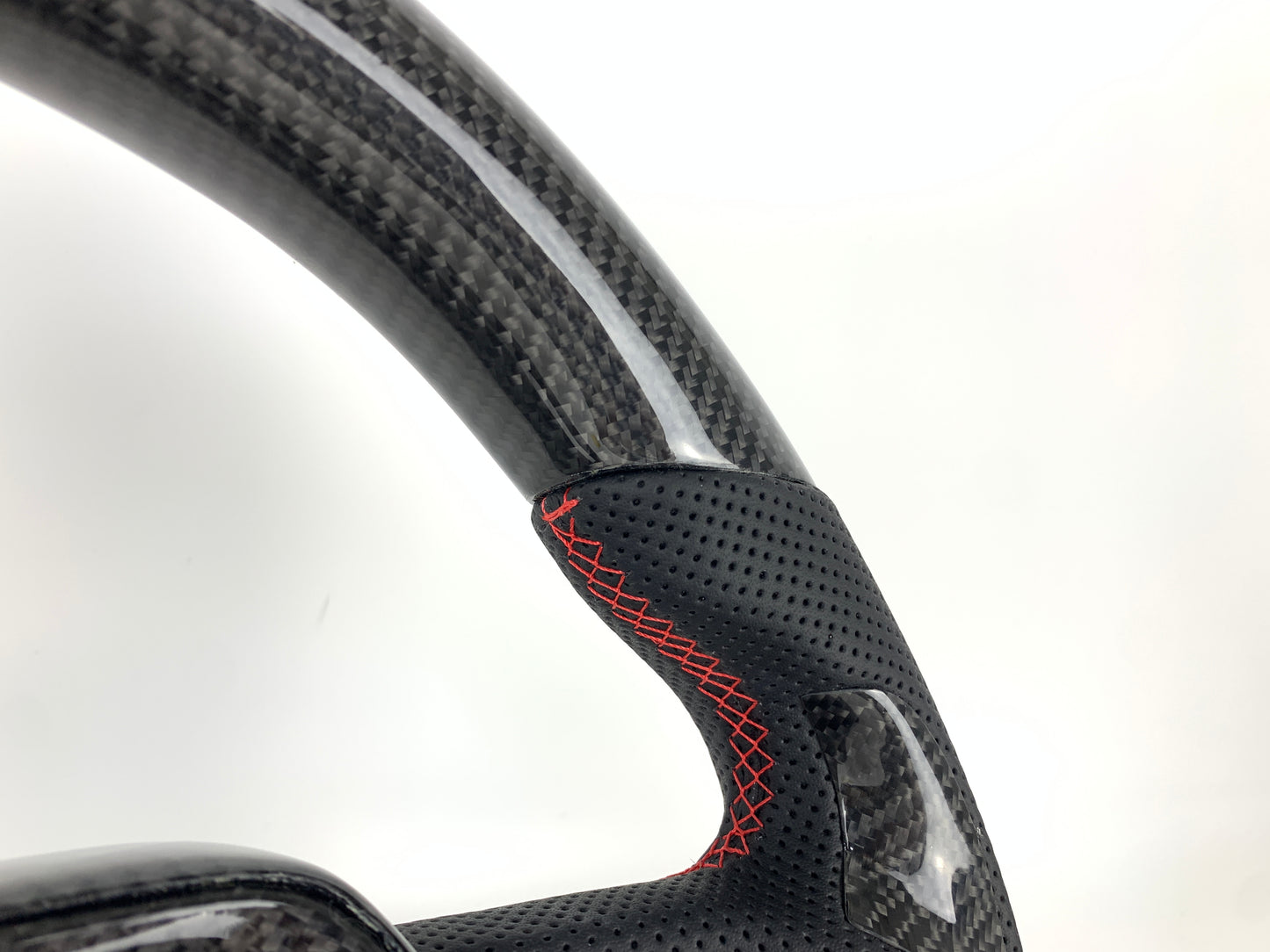 FOR 2018-2024 TOYOTA CAMRY CARBON FIBER & LEATHER STEERING WHEEL