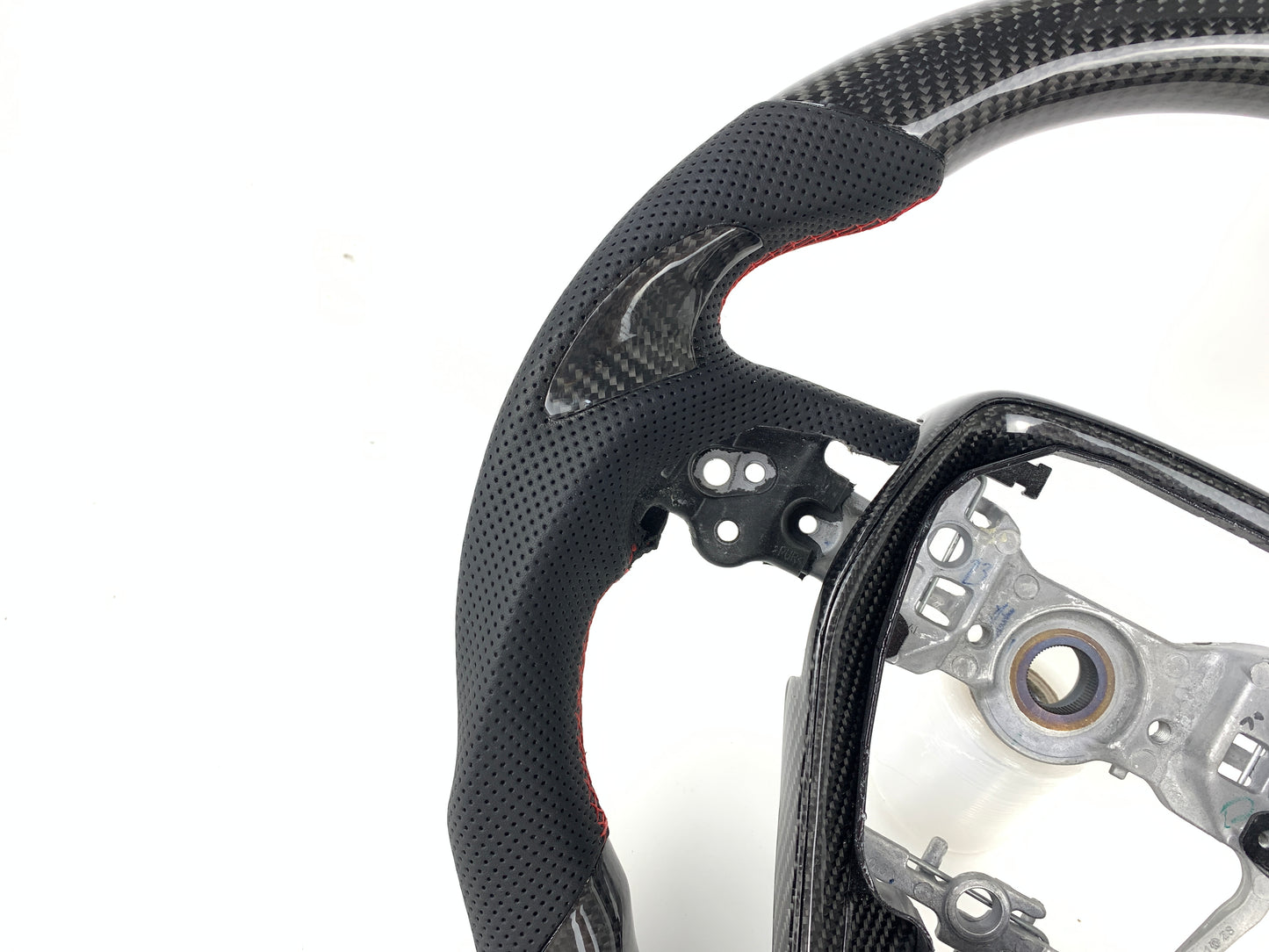 FOR 2018-2024 TOYOTA CAMRY CARBON FIBER & LEATHER STEERING WHEEL