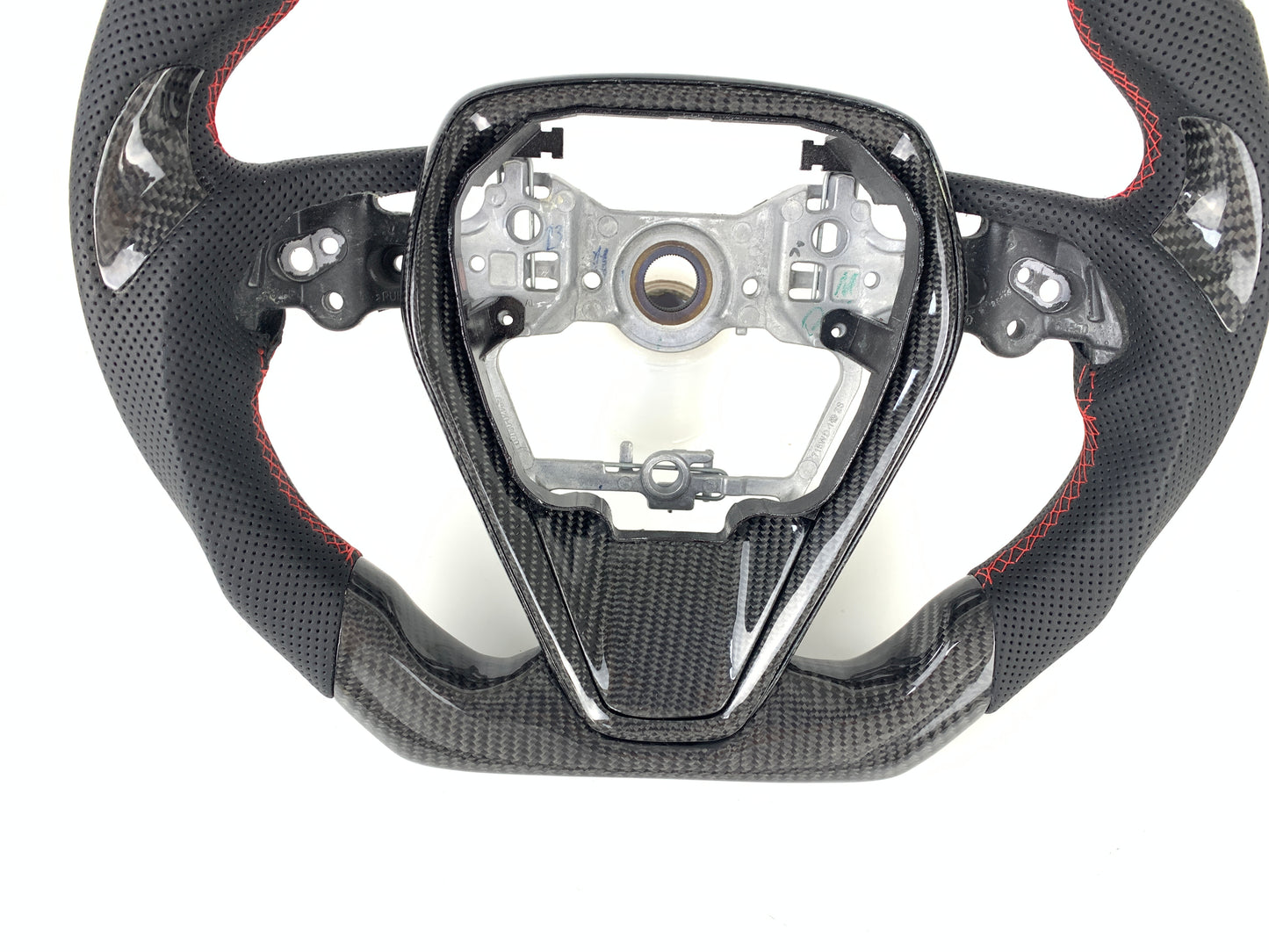 FOR 2018-2024 TOYOTA CAMRY CARBON FIBER & LEATHER STEERING WHEEL