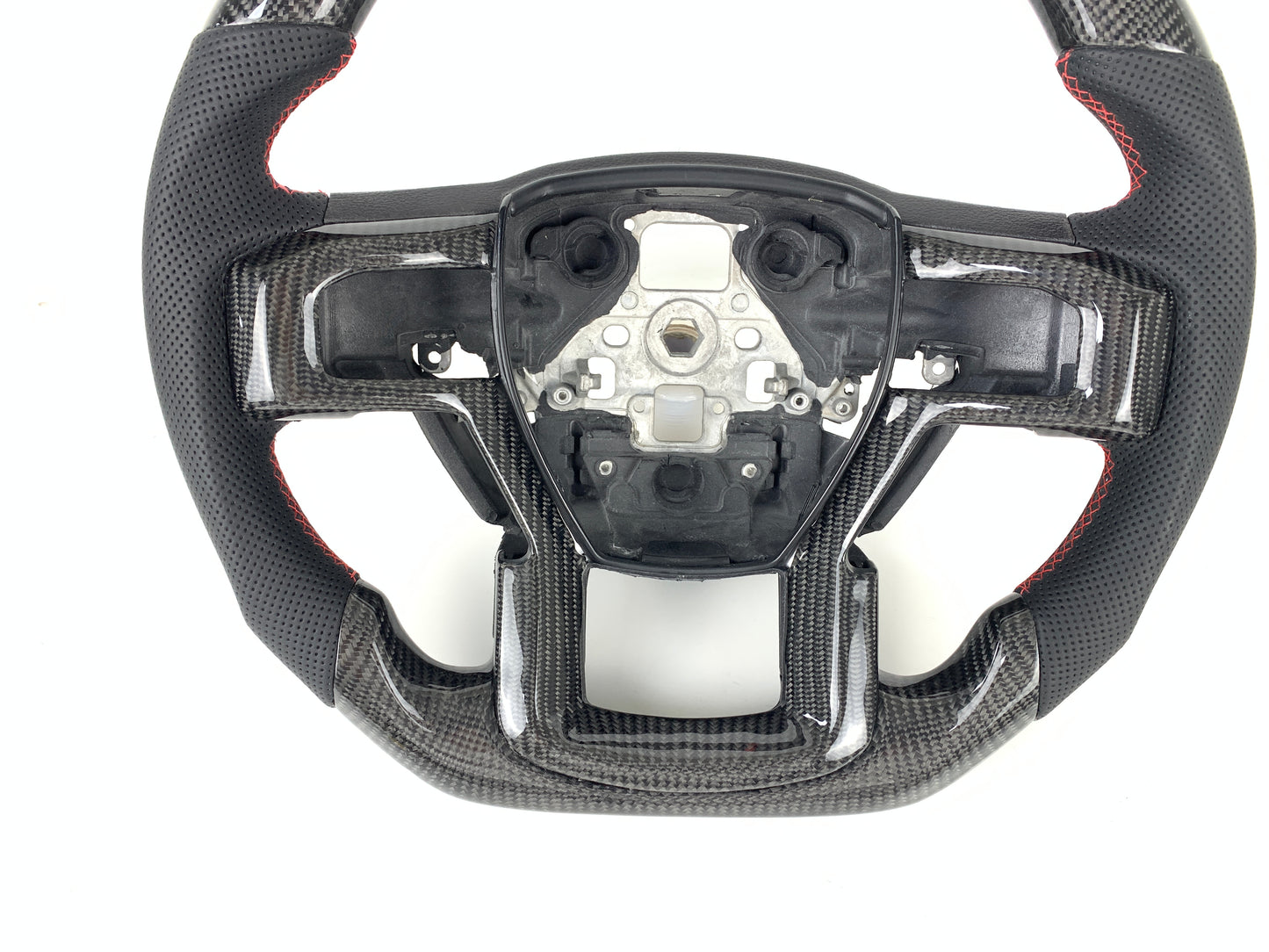 FOR 2015-2022 FORD F-150/RAPTOR CARBON FIBER & LEATHER STEERING WHEEL