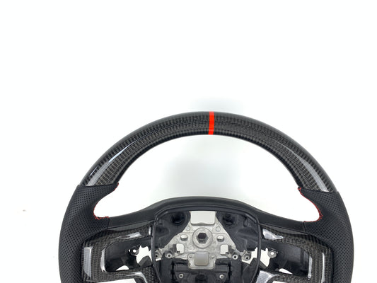 FOR 2015-2022 FORD F-150/RAPTOR CARBON FIBER & LEATHER STEERING WHEEL