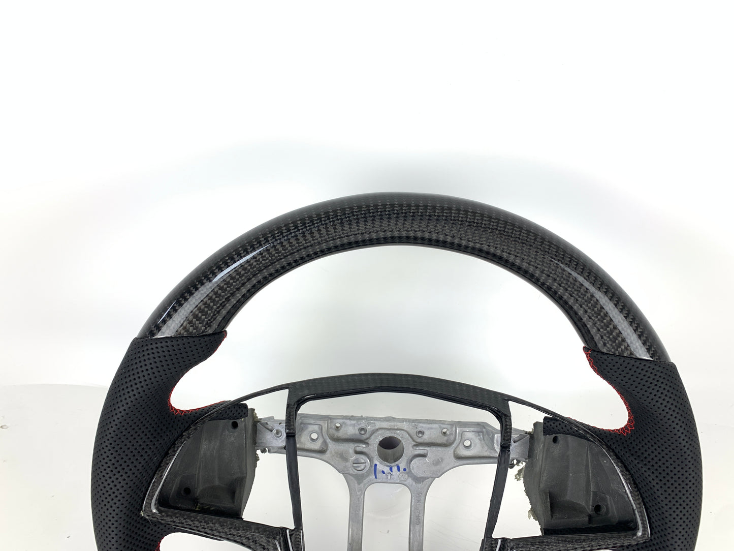 FOR 2013-2019 CADILLAC ATS/ATS V CARBON FIBER & LEATHER STEERING WHEEL