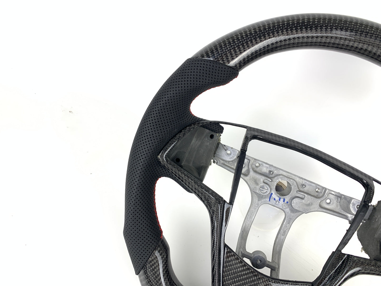 FOR 2013-2019 CADILLAC ATS/ATS V CARBON FIBER & LEATHER STEERING WHEEL