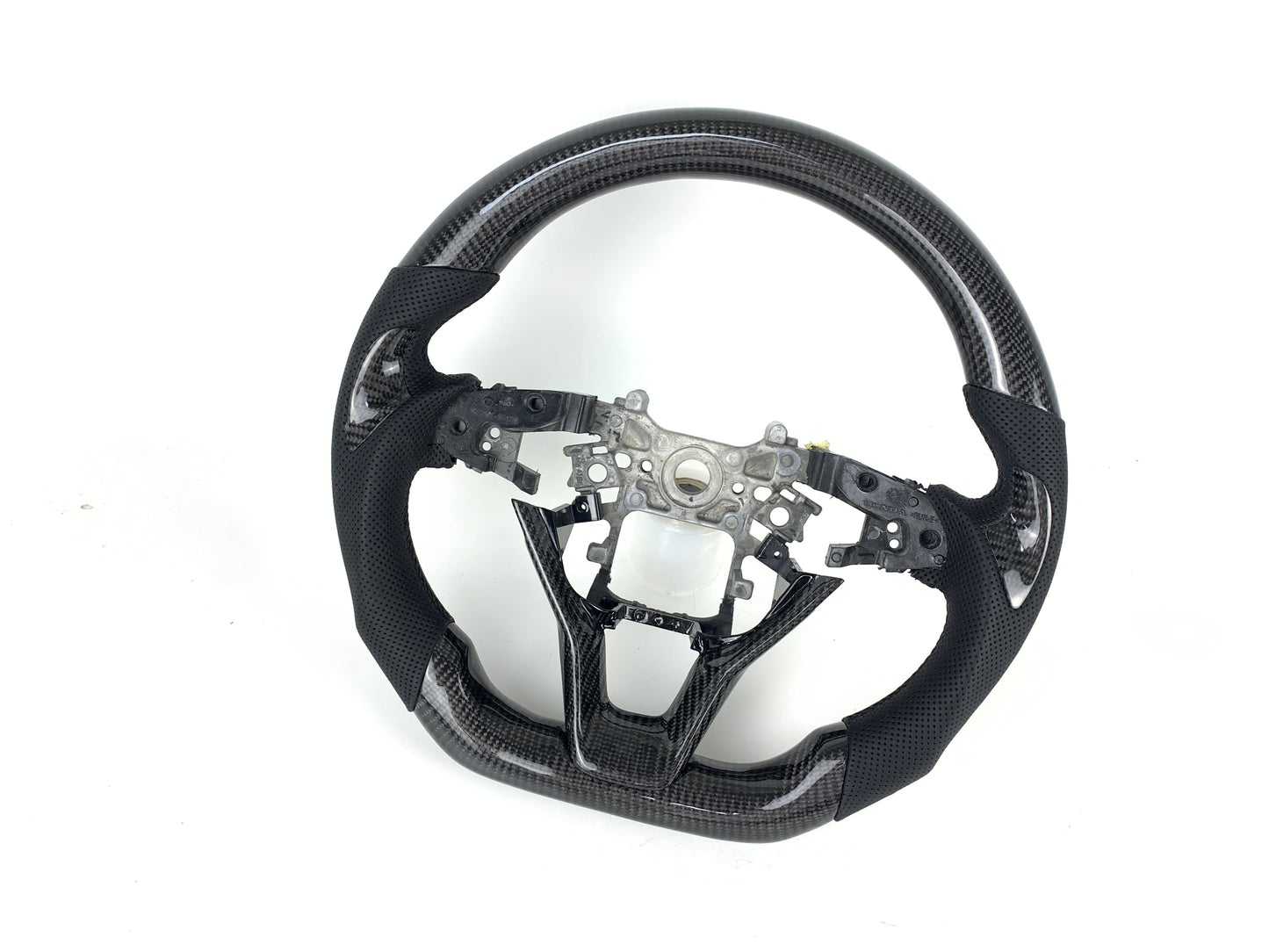 FOR 2018-2022 HONDA ACCORD CARBON FIBER & LEATHER STEERING WHEEL