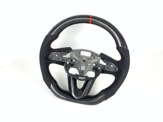 FOR 2020-2023 CADILLAC CT4/CT5 CARBON FIBER & LEATHER STEERING WHEEL
