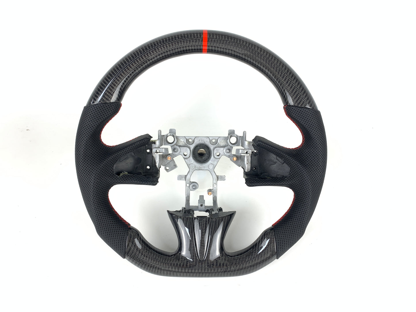 FOR 2013-2017 INFINITI Q50 CARBON FIBER & LEATHER STEERING WHEEL