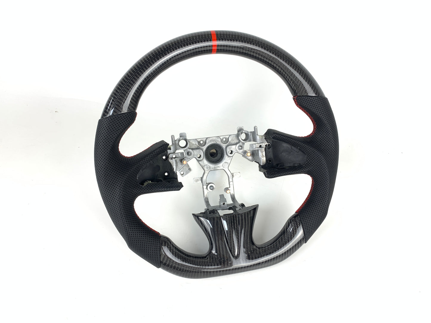 FOR 2013-2017 INFINITI Q50 CARBON FIBER & LEATHER STEERING WHEEL